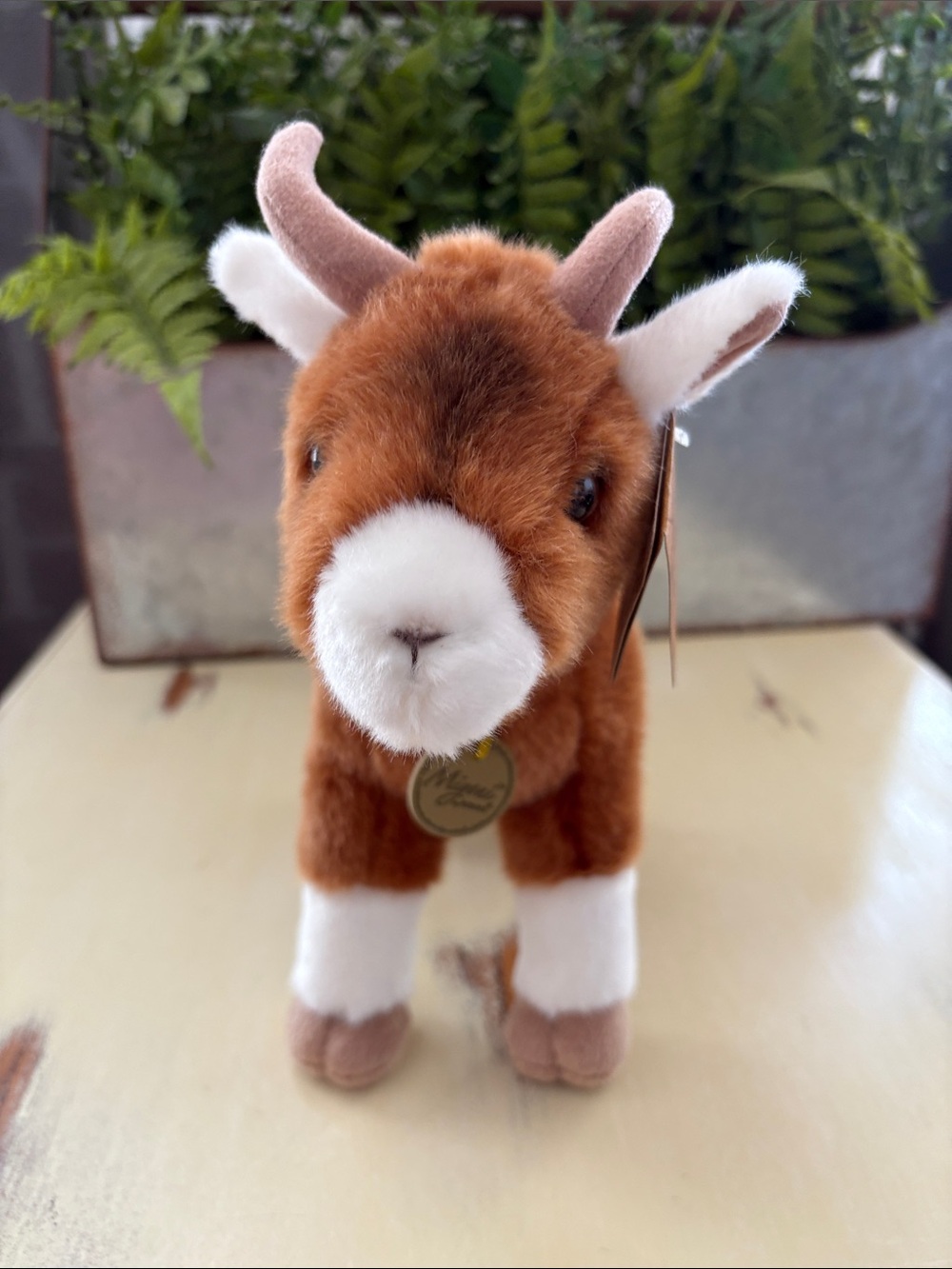 Aurora Miyoni® Goat Stuffed Plush Animal 11” Lifelike Cherished Companions - Picture 5 of 7
